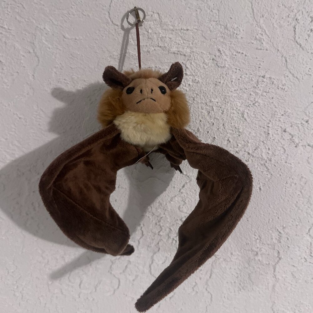 Cute Hanging Bat Plush Stuffed Animal Bendable Wings Texas Souvenir - Picture 2 of 12